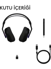 LOGITECH G522 Lightspeed Siyah RGB Kablolu/Kablosuz Kulak Üstü Oyuncu Kulaklığı