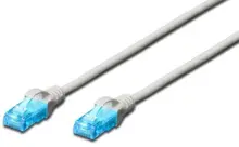 DK-1512-050 Digitus Patch Kablo, UTP, CAT. 5E, 5 metre, AWG 26/7, Gri Renk, RAL 7044