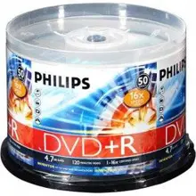 Philips Dvd+R 16x 4,7Gb 50Li Cake Box