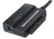 DA-70325 Digitus USB 3.0 <-> IDE ve Serial ATA I (SATA I) Adaptörü, Güç Adaptörlü
