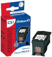 Pelikan Canon PG-512 Uyumlu Siyah Kartuş