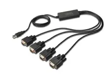 DA-70159 Digitus USB 2.0 <-> 4 x RS232 (Seri) Çevirici Kablosu, 1.5 metre