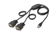 DA-70158 Digitus USB 2.0 <-> 2 x RS232 (Seri) Çevirici Kablosu, 1.5 metre