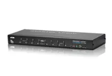 ATEN-CS1768 8 port'lu USB 2.0 Dvi KVMP™ Switch + konsol monitör bağlantısı Dvi ya da VGA + 2 portlu USB (2.0) Hub, Masaüstü Tip, KVM bağlantı kablosu ilave olarak temin edilmelidir 