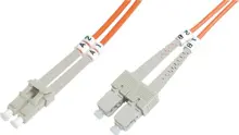 BC-FO-6LCSC-02 Beek LC-SC Fiber Optik Patch Kablo, 2 metre, Multimode, 3.0mm Duplex, 62.5/125, OM 1, LSZH