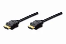AK-330114-020-S Hdmi High Speed with Ethernet Bağlantı Kablosu (Hdmi 1.4), 1080p, Hdmi Tip A Erkek - Hdmi Tip A Erkek, 2 metre, AWG32, gold flash kaplama, siyah renk