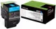 Lexmark 80C8SC0 Mavi Return Toner 2000 Sayfa