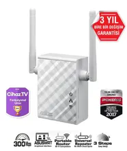 ASUS RP-N12 300mbps N300 2.4GHZ Mesafe Genişletici EV Ofis Tipi 2x 2dbi sabit anten
