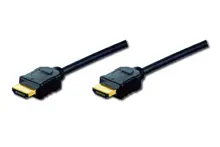 AK-330107-030-S Hdmi High Speed with Ethernet Bağlantı Kablosu (Hdmi 1.4), 2160p, 4K Ultra HD, Hdmi Tip A Erkek - Hdmi Tip A Erkek, 3 metre, CU, AWG30, 3x zırhlı UL, altın kaplama, siyah renk