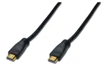 AK-330105-300-S Hdmi High Speed Bağlantı Kablosu (Hdmi 1.3), 1080p, Hdmi tip A Erkek - Hdmi tip A Erkek, 30 metre, CU, AWG28, 2x zırhlı, amplifikatörlü, UL, altın kaplama, siyah renk