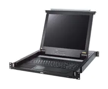 ATEN-CL1000MT Sürgülü Kasaya Sahip, KVM Switch'i Olmayan, Türkçe Klavye, Touchpad ve 17" LCD Ekranı Bulunan Konsol, Konsol Sayısı 1