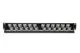 DN-91412S-ANP Digitus 24 Port Boş Patch Panel, Zırhlı ve Zırhsız Keystone Jack Takılabilir, 1U Yüksekliğinde, Portların Yerleşimi Zikzaklı ve Eğimli, RAL 9005 Renk