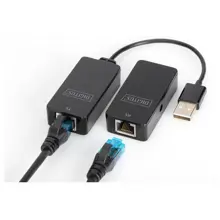 DA-70141 Digitus USB 2.0 Mesafe Uzatma Cihazı, CAT 6/6A/7 AWG23 S/FTP ya da F/FTP kablo kullanıldığında maksimum mesafe 50 metre