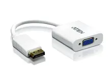 ATEN-VC925 DisplayPort (DP) VGA Adaptörü, DP Erkek - 1 x HDB-15 Dişi (Mavi Renk), 1920x 1200  (PC) @60Hz 1080p (HDTV), Kablolu, 0.20 metre, MAC, PC uyumlu, yazılım gerektirmez