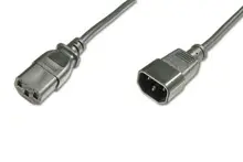 BC-PWR-C13-C14-012 Beek C13-C14 PC-Monitör Arası Güç Kablosu, 1.20 metre , 10A 250V, siyah renk, H05W F0.75x3 81+82