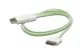 DB-600103-010-W Digitus Senkronizasyon ve Şarj için FLUX CONNECT Işıklı Kablo, Apple Dock erkek <-> USB A erkek 0.90 metre, AWG28, beyaz renk, iPod, Iphone için ideal
