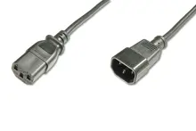 BC-PWR-C13-C14-018 Beek C13-C14 PC-Monitör Arası Güç Kablosu, 1.80 metre , 10A 250V, siyah renk, H05W F0.75x3 81+82