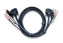 ATEN-2L-7D02UD USB Dvi-D Dual Link Desktop KVMP Switch Kablosu, 1.8 Metre 