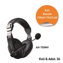 Classone Ah-750Mv Pro Suni Deri Kulaklık, Mikrofonlu -1 Koli