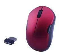 Mila Ml350 Kablosuz Usb Nano Alıcılı Optik Mouse Kırmızı/Siyah Şerit