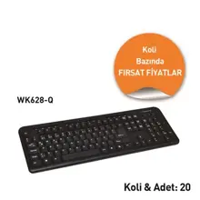 Classone Wk628-U Q Multimedya Ultra Slim Klavye  ,Siyah-1 Koli