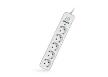 S-Link Swapp Spgıp05 1.5M 750 Joule Gold/Beyaz 5Li Akım Kor. Priz Çoklayıcı