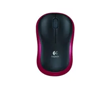 Logitech M185, Nano Kablosuz, USB, Mouse Kırmızı, 910-002237