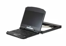 ATEN-CL3800NWT 18.5" LCD screen with Full HD resolution of 1920 x 1080, Turkish Keyboard, 1U Ultra Short Depth Dual Rail WideScreen FHD LCD Console (USB / Hdmi / Dvi / VGA)