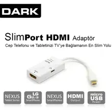 Dark (Dk-Ac-Ipca30Ltaw) Apple 30Pin - 8 Pin Lightning Dönüştürücü - Iphone5 To Iphone4 Adaptör
