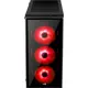 Aerocool Quartz Red 600W Mid Tower Kasa Siyah 1Xusb 3.0 Ve 2Xusb 2.0/Kırmızı Led Fan/600W 80+Br