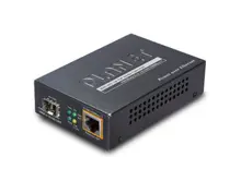 PL-GTP-805A 1000Base-X to 10/100/1000Base-T 802.3at PoE Media Converter, LC Fiber Interface, Supports Multi / Single Mode SFP module, Distance up to 120km max. (Varies on SFP module)