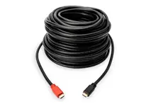 AK-330118-200-S Hdmi High Speed with Ethernet Bağlantı Kablosu (Hdmi 1.4), Hdmi Tip A Erkek - Hdmi Tip A Erkek, 20 metre, AWG24, 2x zırhlı, <b>amplifikatörlü</b>, Ultra HD 24p, altın kaplama, siyah renk