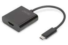DA-70852 Digitus USB 3.1 (Gen. 1) (USB Tip C) <-> Hdmi Grafik Adaptörü<br>Giriş: 1 x USB Tip C erkek (bilgisayar bağlantısı için)<br>Çıkış: 1 x Hdmi A (19 pin) dişi (Ultra HD, 4K, 3840 x 2160p@30Hz)<br>Plastik