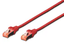 DK-1644-0025/R Digitus Cat.6 Patch Kablo, S-FTP, Halogenfree, AWG 27/7, 0.25 metre, Kırmızı Renk