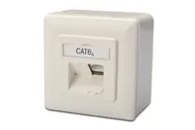 DN-9007-S-1 Digitus Sıva Üstü İkili RJ-45 Priz, CAT. 6A Class EA, Shielded (Zırhlı), 2 x RJ45