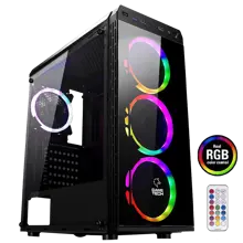Gametech Zeus Rgb 4 Fanlı Kumandalı Kasa