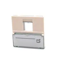 Bn-Out-Fplt-S French Face 45*45Mm Single Ports Faceplate With Sticker,Color:White, Suitable For Rj11&Amp;Rj45 Modular Keystone