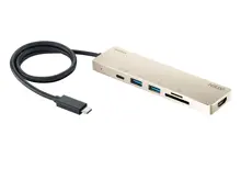 Aten-UH3239 Usb-C Multiport Mini Dock With Power Pass-Through