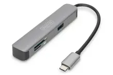 Assmann DA-70891 Digitus Usb Tip C Docking Station, 5 Port  (Usb-C™ Dock, 5 Port) 1 X Hdmı Port (Uhd Çözünürlük, 4K/30 Hz) 1 X Usb-C™ Port (Notebook Bağlamak İçin) 2 X Usb 3.0 Port 2 X Kart Okuyucu (Sd/Microsd)
