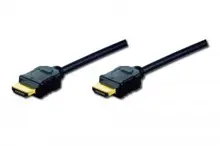 AK-330107-100-S Hdmi High Speed with Ethernet Bağlantı Kablosu (Hdmi 1.3), 1080p Full HD, Hdmi Tip A Erkek - Hdmi Tip A Erkek, 10 metre, CU, AWG30, 3x zırhlı UL, altın kaplama, siyah renk