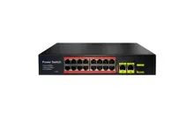 URANIUM POE-1621SFP-200W 16 PORT 10/100+2XGIGABIT RJ45+1XSFP UPLINK POE RACKMOUNT SWITCH (REALTEK CHIPSET)