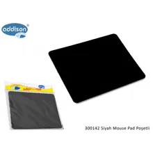 Addıson 300142, 177X217X2Mm, Lüx, Big, Mouse Pad,  (Siyah)