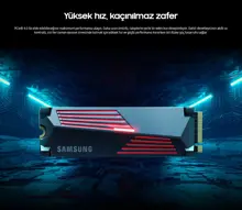 Samsung 990 Pro Mz-V9P1T0Cw 1Tb M.2 Nvme 7450/6900Mb/S Soğutuculu