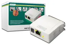 DN-13001-1 Digitus 1 port Fast Ethernet Print Server, 1 x DB-36-pin erkek centronics, 1 x RJ45 