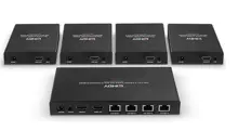 Lindy Lın-38262 70M Cat.6 4 Port Hdmı 18G Sinyal Çoklayıcı Ve Uzatıcı Alıcı (Receiver) Ve Verici (Transmitter) Ünite Dahil 70M Cat.6 4 Port Hdmı 18G Splitter Extender