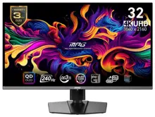 MSI 31.5 MPG 321URX QD-OLED 3840x2160 (UHD) 16:9 FLAT QD-OLED 240HZ 0.03MS ADAPTIVE-SYNC GAMING MONITOR
