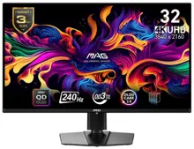 MSI 31.5 MAG 321UPX QD-OLED 3840x2160 (UHD) 16:9 FLAT 240HZ 0.03MS FREESYNC GAMING MONITOR