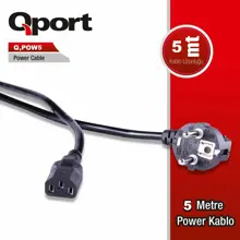 Qport 5 Metre PC Power Kablosu (Q-POW5)
