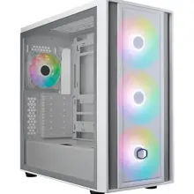 CM MasterBox 600 TG Mesh Beyaz ARGB 3x14cm Fanı, Normal ve Back-Connect Anakart Destekli ATX Kasa MB600-WGNN-S00