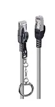 LIN-47605 CAT. 6A S/FTP Güvenlik İçin Kilitlenebilir Patch Kablo, 500MHz, Gri Renk, 3m<br>
CAT. 6A S/FTP Security Cable 3m, RJ45, M/M Secure Locking Cable, 500MHz, Grey<br>
3m Cat.6A S/FTP LSZH Network Cable, Grey, RJ45, M/M, 500MHz, C